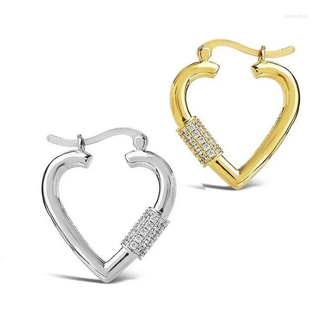 Hoop Earrings Heart Shape Toggle Clasp Shaped Earring Fashion European Women Simple Geometric CZ Jewelry
Hoop Earrings Heart Shape Toggle Clasp Shaped Earring Fashion European Women Simple Geometric CZ Jewelry