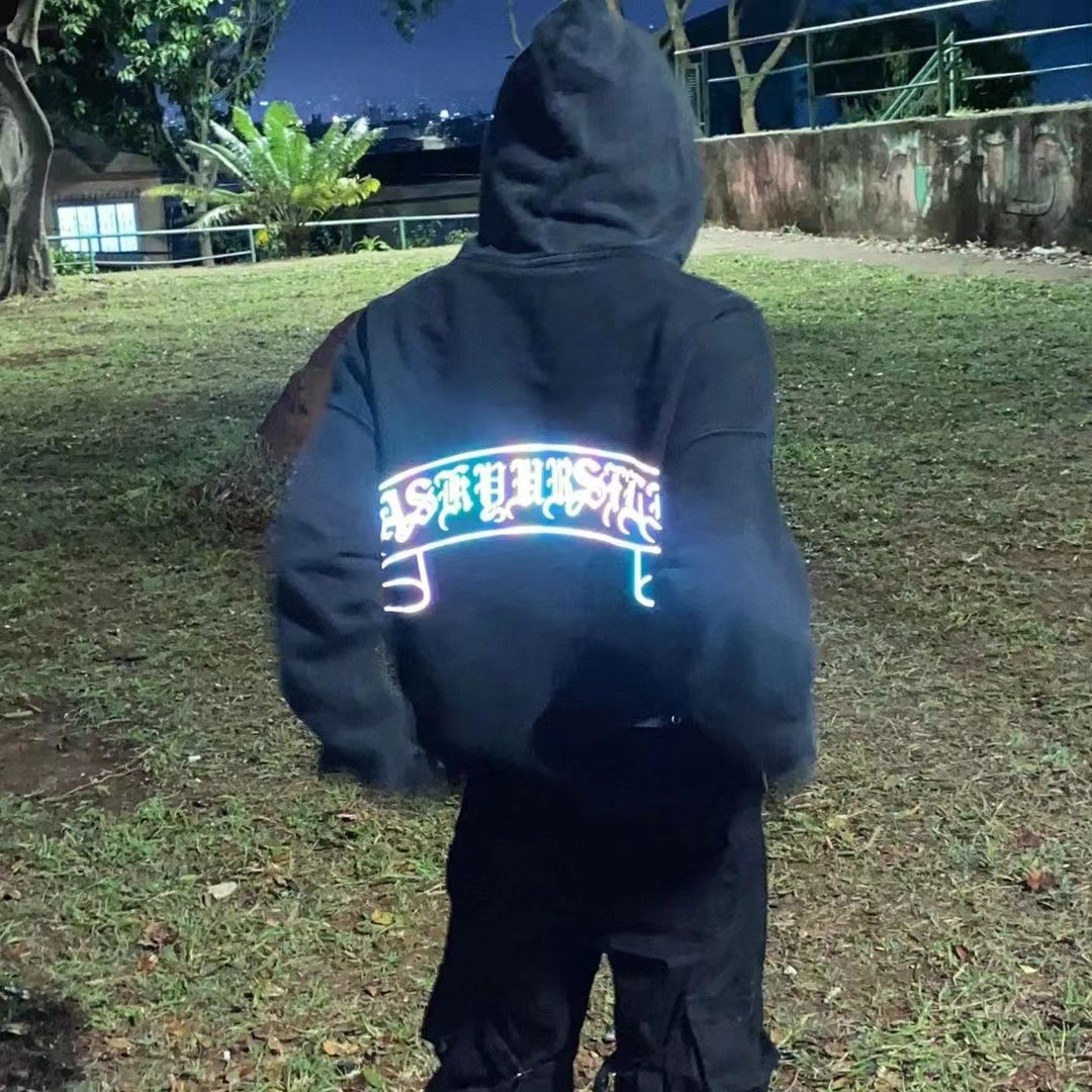 ASKYURSELF High Quality Loose Sweater Printing Hoodie Distressed Sanskrit Letter Scroll Colorful Print High Street Loose Men' and Women' Hoodie, Black
ASKYURSELF High Quality Loose Sweater Printing Hoodie Distressed Sanskrit Letter Scroll Colorful Print High Street Loose Men' and Women' Hoodie, Black