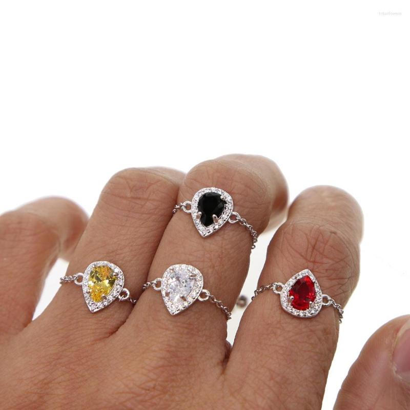 Cluster Rings Wedding Engagement Gift Silder Adjust Chain Various Color White Black Red Yellow Cute Stunning Fashion Women Delicate Ring
Cluster Rings Wedding Engagement Gift Silder Adjust Chain Various Color White Black Red Yellow Cute Stunning Fashion Women Delicate Ring