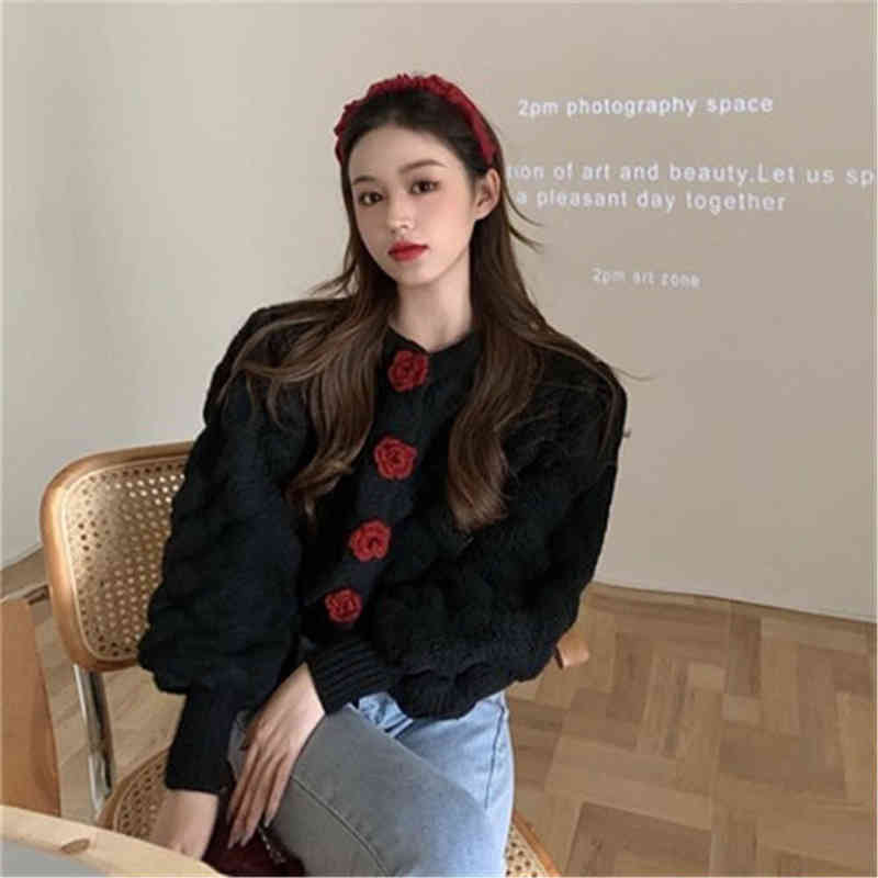 Women's Sweaters Korean Cropped Sweater Vest 2021 Fashion Sweater AlleMatch Sweet Sueter Jacket SingleBreasted Knitted Pull Femme ZY5926 J220915