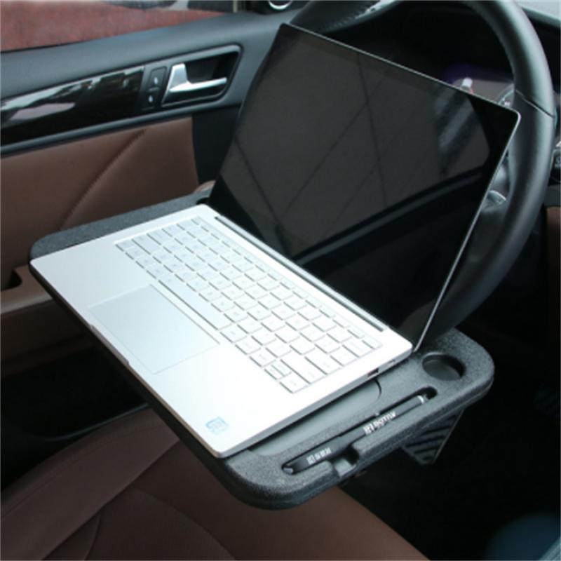 Car Steering Wheel Dining Table Notebook Support Tray Storage Rack Computer Outdoor Driving
