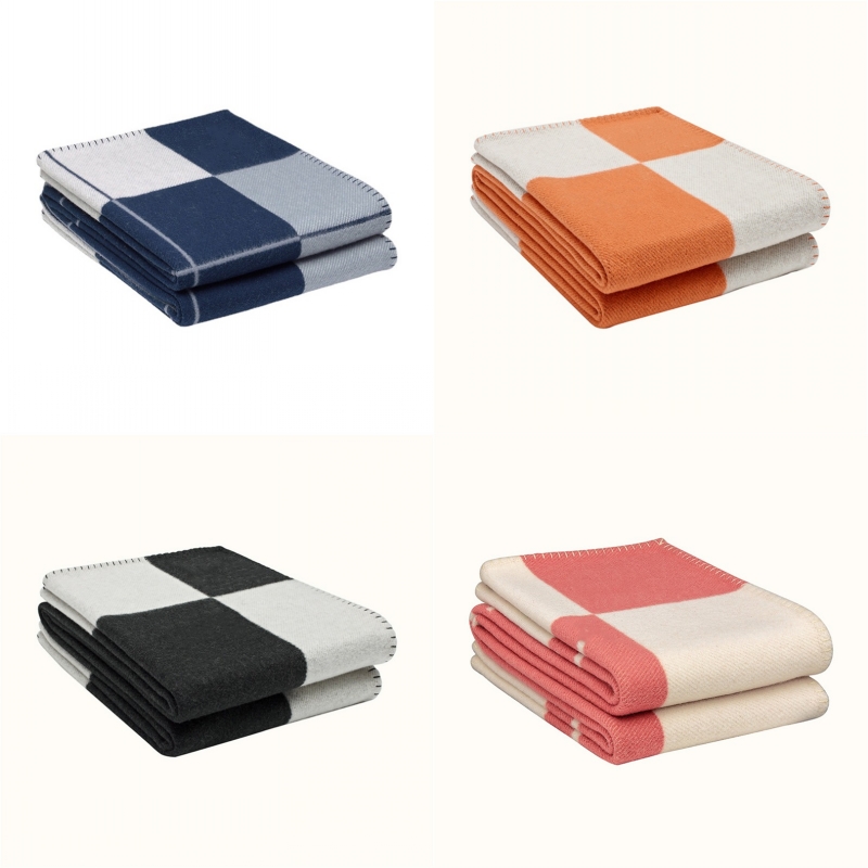 Letter Cashmere Designer Blanket Soft Wool Scarf Shawl Portable Warm Plaid Sofa Bed Fleece Knitted Throw For All Seasons 23