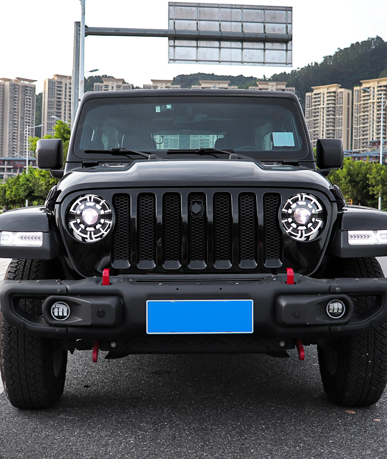 Car LED Headlights for Jeep Wrangler 20 18-2021 Head Lights High Beam Daytime Running Headlight Angel Eye Turn Signal