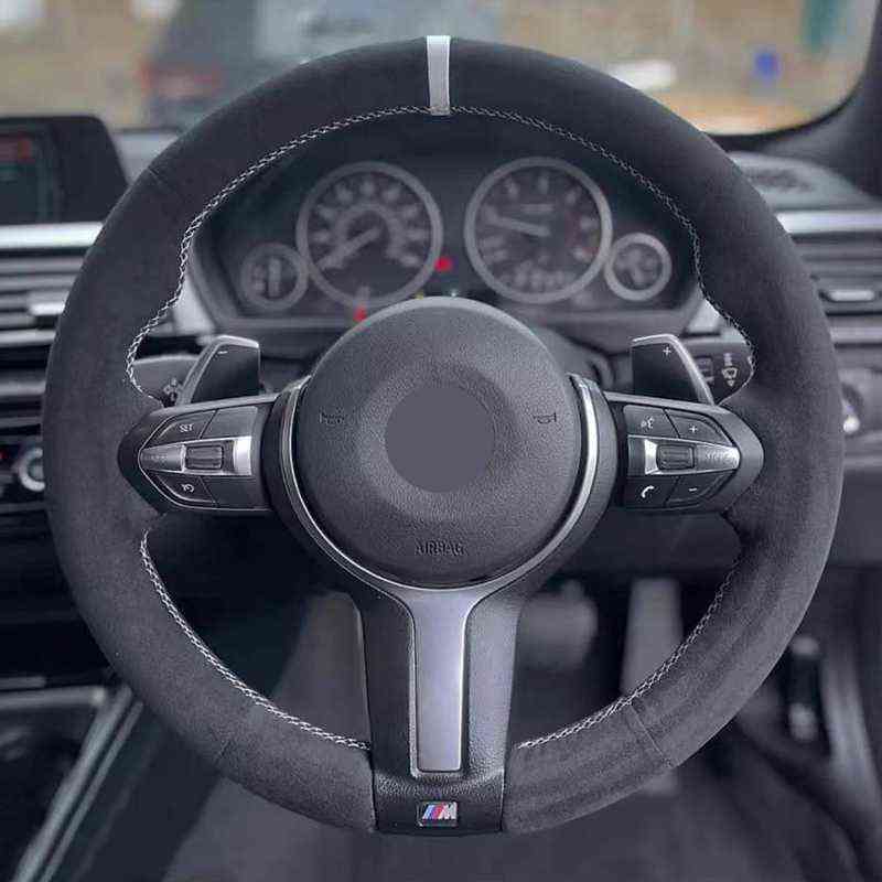 Black Suede Car Steering Wheel Cover For Bmw M Sport F30 F31 F34 F10 F11 F07 X1 X2 X3 F25 f32 F33 F36 F48 F39 Car Accessories J220808
Black Suede Car Steering Wheel Cover For Bmw M Sport F30 F31 F34 F10 F11 F07 X1 X2 X3 F25 f32 F33 F36 F48 F39 Car Accessories J220808