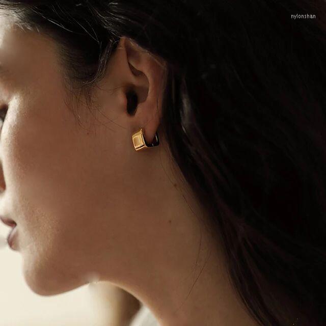 Hoop Earrings Geometric 10mm Rectangle Huggie Chunky Earring High Polished Simple Gold Color Fashion Women Jewelry
Hoop Earrings Geometric 10mm Rectangle Huggie Chunky Earring High Polished Simple Gold Color Fashion Women Jewelry