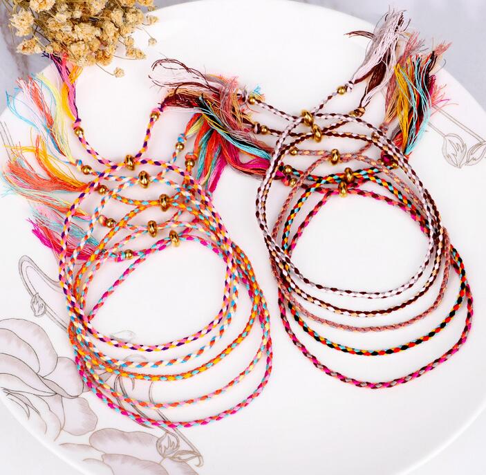 52colors Handmade Woven Braided Rope Friendship Bracelet Beach Bohemian Polyester Thread Weave String Bracelets for Women Men Christmas Gift Wholesale
52colors Handmade Woven Braided Rope Friendship Bracelet Beach Bohemian Polyester Thread Weave String Bracelets for Women Men Christmas Gift Wholesale
