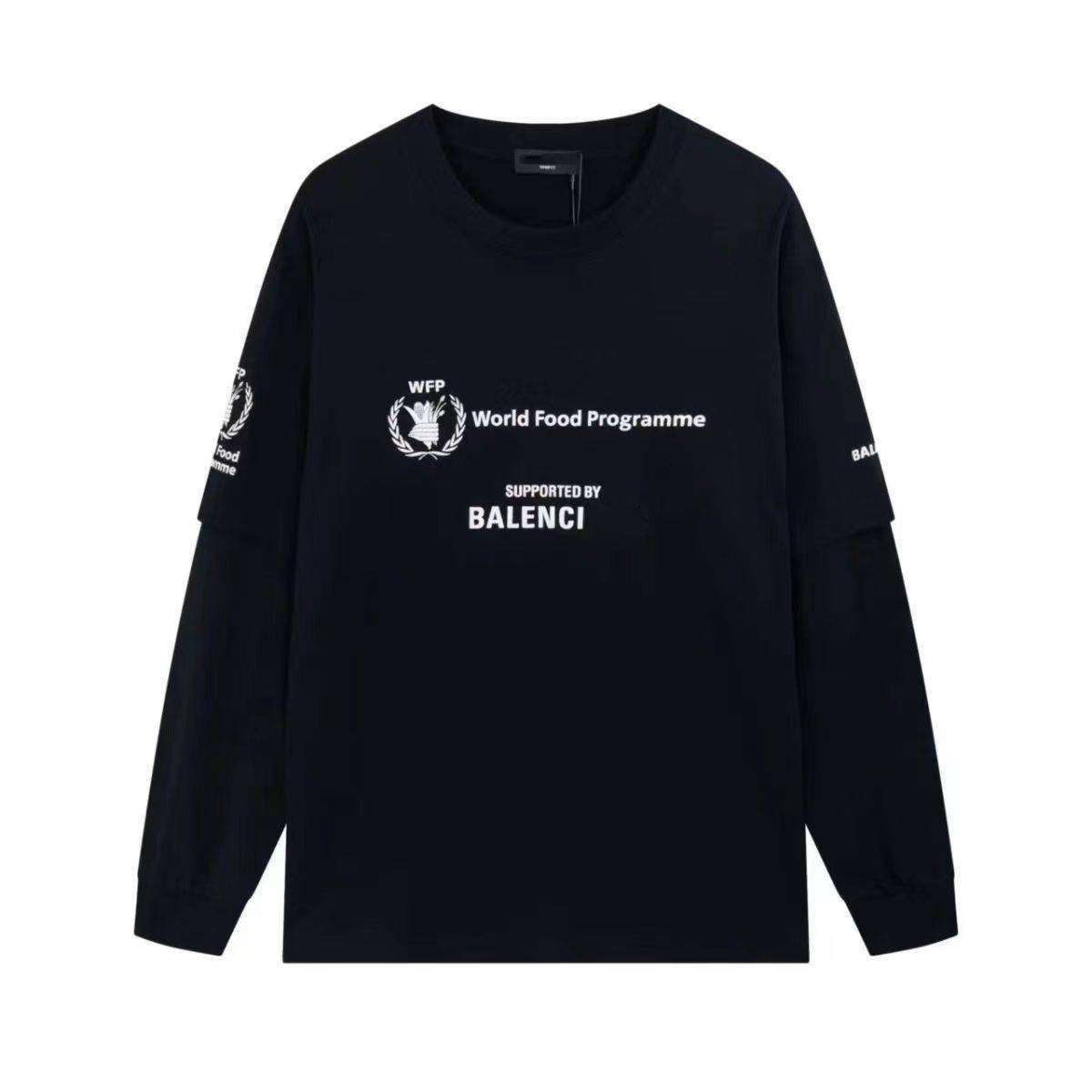 Fashion Brand BALANCIAS T Shirt For Men And Women WFP Long Sleeve Round Neck Loose Splicing T Shirt Black, Mika
Fashion Brand BALANCIAS T Shirt For Men And Women WFP Long Sleeve Round Neck Loose Splicing T Shirt Black, Mika