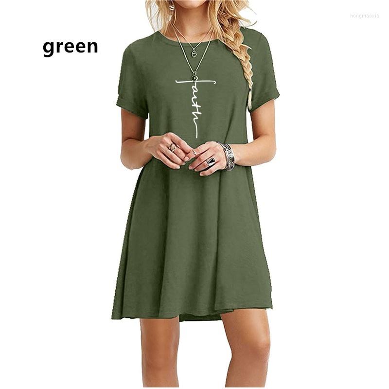 Casual Dresses 2022 Women Summer Round Neck Dress Printed Faith Short Sleeve T Shirt Loose Holiday Beach, Black
Casual Dresses 2022 Women Summer Round Neck Dress Printed Faith Short Sleeve T Shirt Loose Holiday Beach, Black