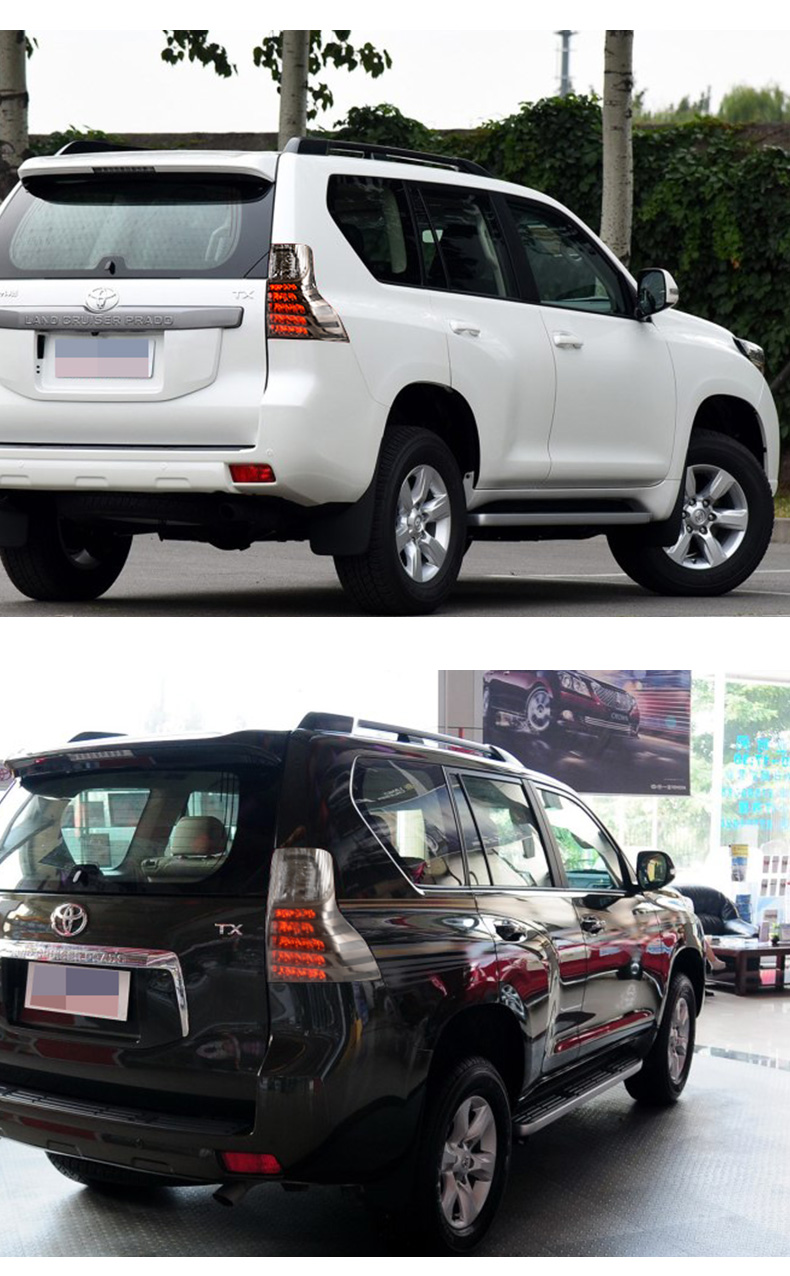 Auto Rear Lamp for Toyota Land Cruiser 20 10-20 17 Prado LED Tail Light Fog Brake Turn Signal Taillights Replacement