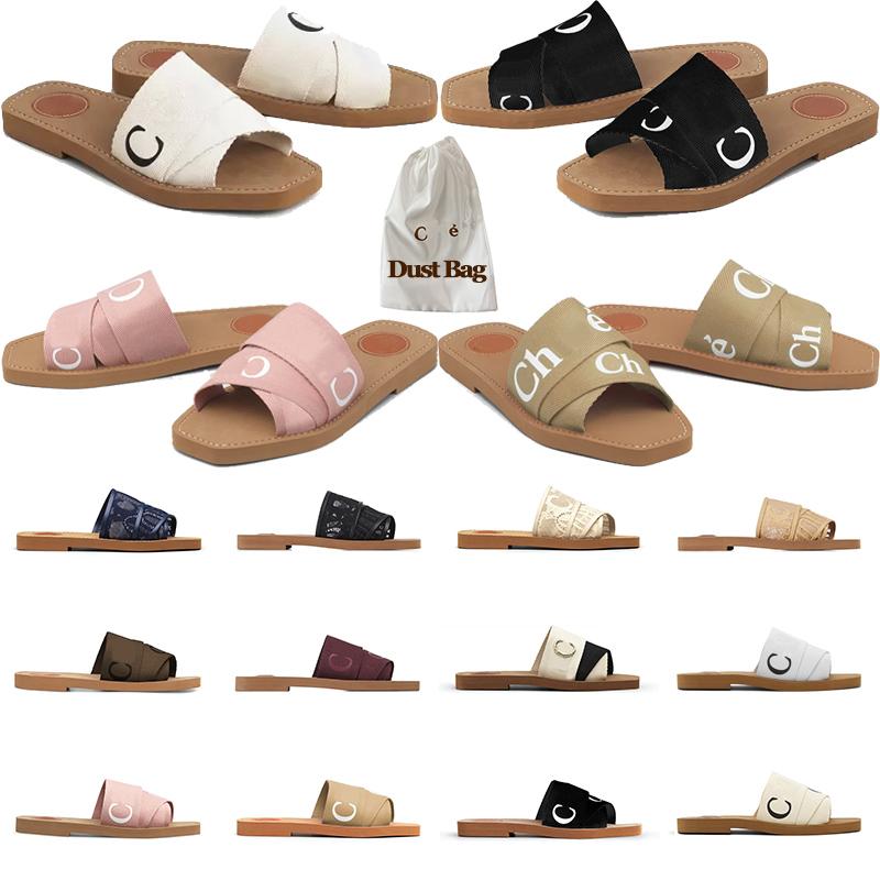 Women Flat Sandals Woody Mules Rubber Slides Fabrice Outdoor Shoes Designer Canvas Slippers White Black Pink Beige Lace Lettering Womens Summer With Dust Bag
Women Flat Sandals Woody Mules Rubber Slides Fabrice Outdoor Shoes Designer Canvas Slippers White Black Pink Beige Lace Lettering Womens Summer With Dust Bag