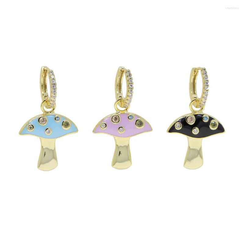 Dangle Earrings Colorful Enamel Rainbow Cz Mushroom Charm Earring Two Way Used Circle Drop Fashion Women Jewelry
Dangle Earrings Colorful Enamel Rainbow Cz Mushroom Charm Earring Two Way Used Circle Drop Fashion Women Jewelry