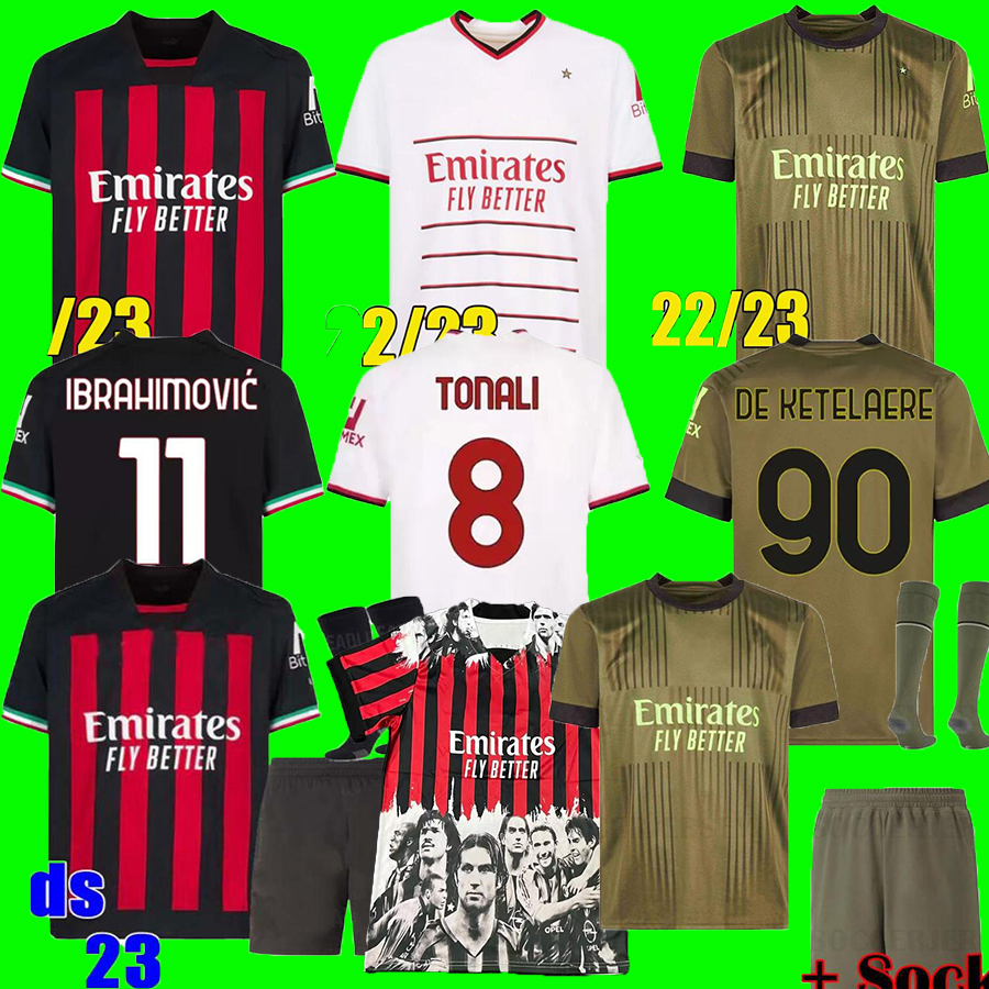 21 22 23 IBRAHIMOVIC AC GIROUD soccer jersey 2021 2022 2023 BENNACER KESSIE ROMAGNOLI CALHANOGLU MILANs TONALI REBIC 4TH football shirt maillot men kids kit full set, 22 23 third+ucl
21 22 23 IBRAHIMOVIC AC GIROUD soccer jersey 2021 2022 2023 BENNACER KESSIE ROMAGNOLI CALHANOGLU MILANs TONALI REBIC 4TH football shirt maillot men kids kit full set, 22 23 third+ucl