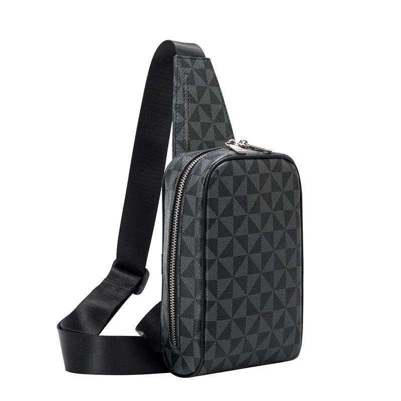 2023 Sling Men's Crossbody Men Casual Sporty Shoulder Bags Male Chest Pack Waist Bag Messenger Fashion Handbag Real Taiga Leather Canvas