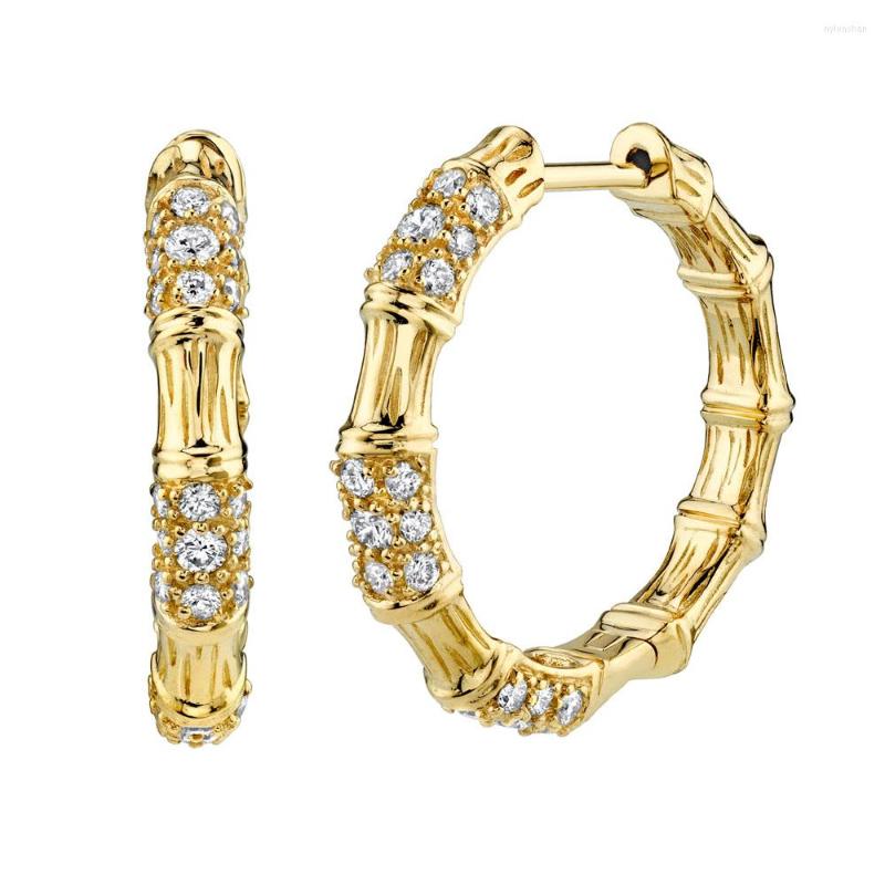 Hoop Earrings Bamboo Shaped Paved White Cz Huggie Earring Gold Color Simple Trendy Hoops Fashion Women Jewelry
Hoop Earrings Bamboo Shaped Paved White Cz Huggie Earring Gold Color Simple Trendy Hoops Fashion Women Jewelry
