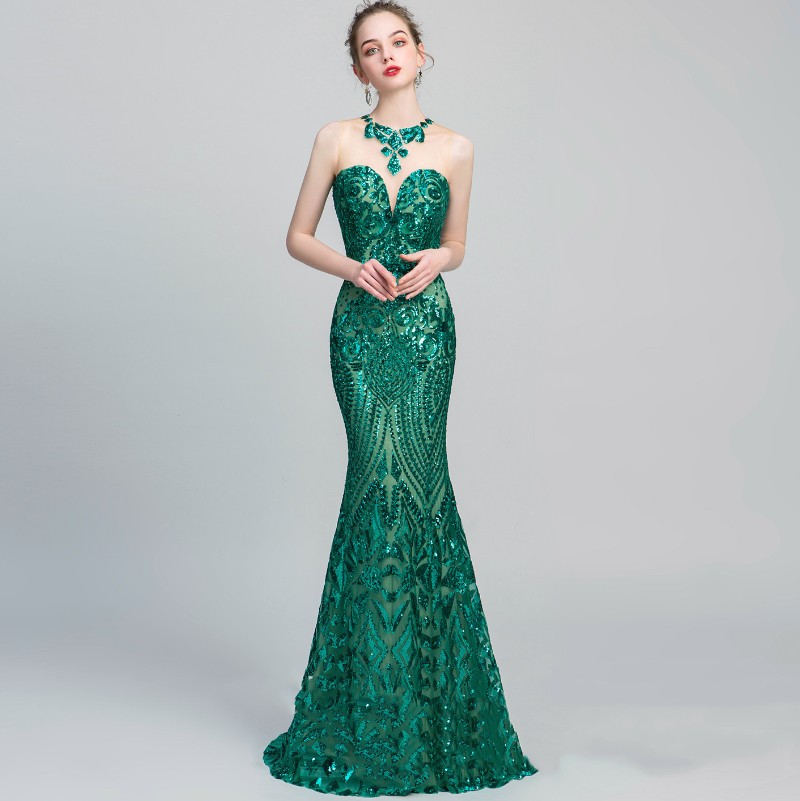 luxury Sequined Mermaid African Evening Dresses Wear Black Girls Jewel Neck Illusion Long Graduation Dress Plus Size Formal Sequins Prom Gowns, Hunter
luxury Sequined Mermaid African Evening Dresses Wear Black Girls Jewel Neck Illusion Long Graduation Dress Plus Size Formal Sequins Prom Gowns, Hunter