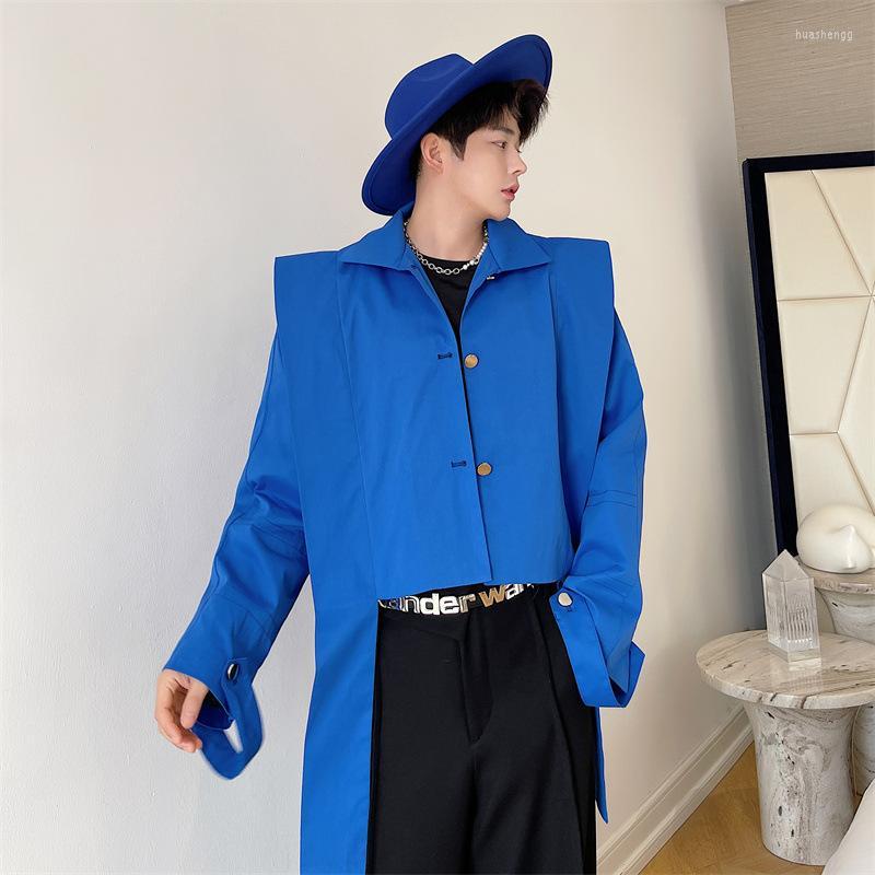 Men's Jackets Men's Spring Summer Blue Cropped Jacket Men Sides Long Ribbon Street Fashion And Coats Chaquetas HombreMen's
Men's Jackets Men's Spring Summer Blue Cropped Jacket Men Sides Long Ribbon Street Fashion And Coats Chaquetas HombreMen's