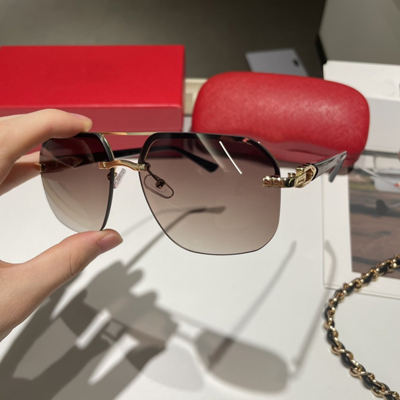 New Oversize Womens Designer Sunglasses Mens Polarized glasses Hexagon Frameless polaroid lenses Anti Glare UV400 Imitation ivory temples with C trim shades
New Oversize Womens Designer Sunglasses Mens Polarized glasses Hexagon Frameless polaroid lenses Anti Glare UV400 Imitation ivory temples with C trim shades