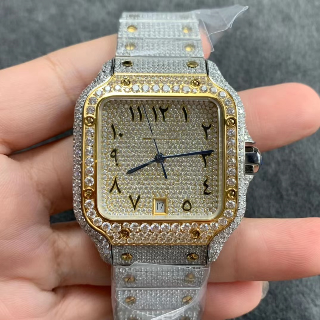 Diamond watches 40mm mens watch Switzerland 2824 automatic mechanical movement Swarovski steel material designer waterproof, Box
Diamond watches 40mm mens watch Switzerland 2824 automatic mechanical movement Swarovski steel material designer waterproof, Box