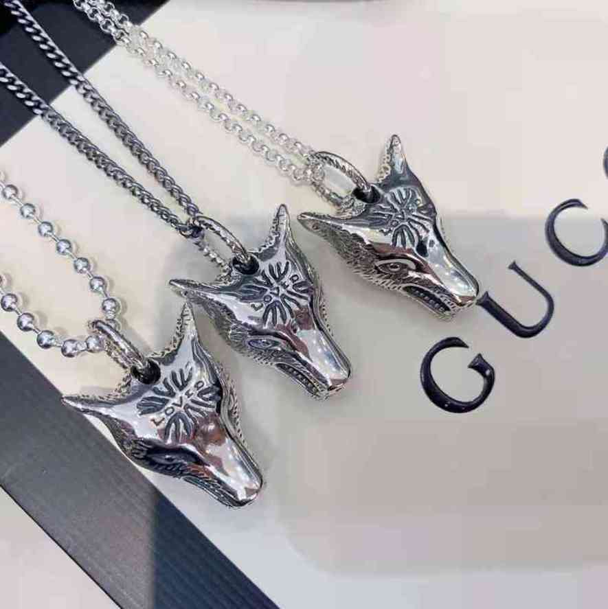 Pendant Necklaces 925 silver three dimensional domineering wolf head pendant couple Necklace Gift exclusive Design jewel Exclusive saleNYIJ
Pendant Necklaces 925 silver three dimensional domineering wolf head pendant couple Necklace Gift exclusive Design jewel Exclusive saleNYIJ