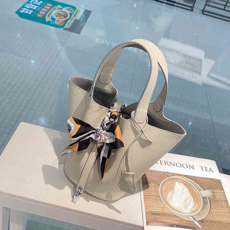 Leather Vegetable designer herme bags 2022 new Hong Kong genuine leather basket bag trendy versatile portable bucket single shoulder diagonal straddle women's, Black
Leather Vegetable designer herme bags 2022 new Hong Kong genuine leather basket bag trendy versatile portable bucket single shoulder diagonal straddle women's, Black