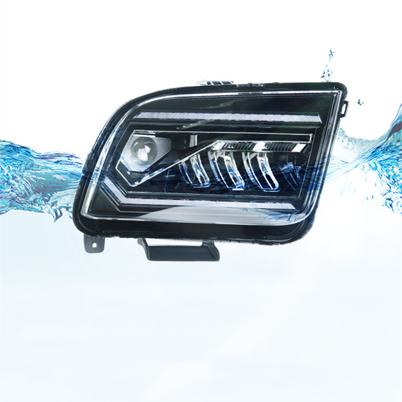 Car Headlights for Ford Mustang 2005-2010 LED Head Lamp Mustang Upgrade Headlight High Beam Turn Signal Light
