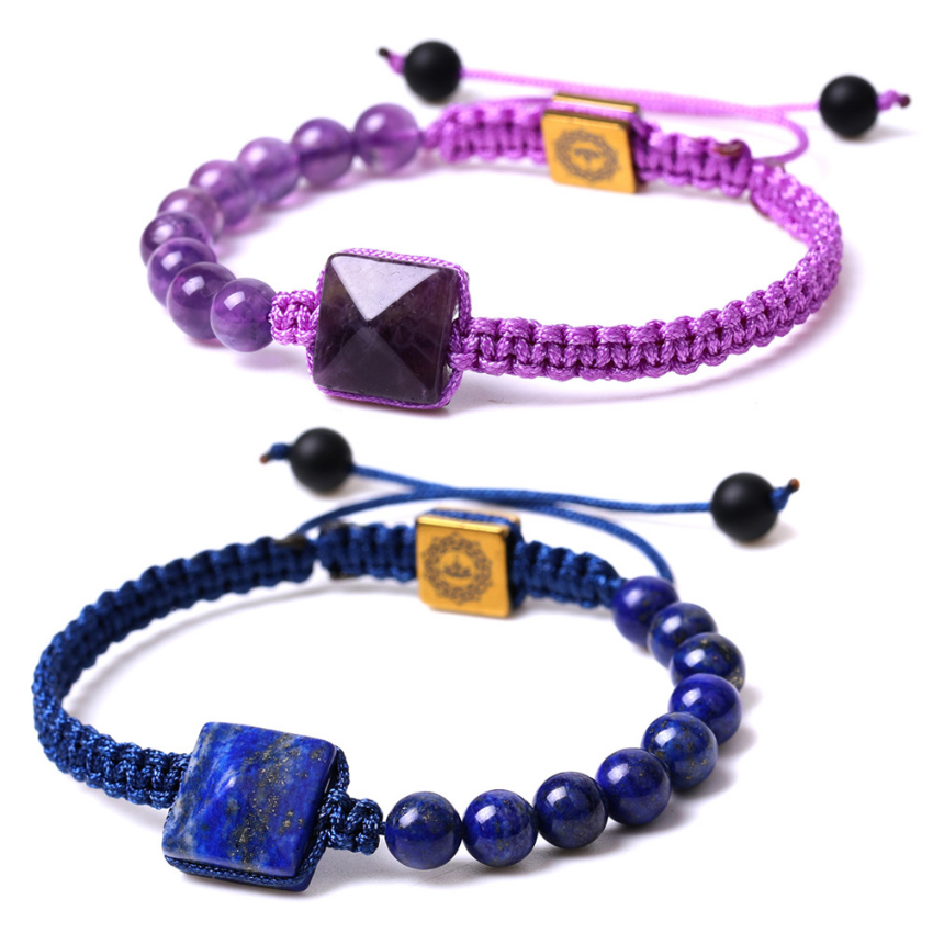 Strand Yoga 7 Chakra Bracelet Tiger Eye Natural Stone Beaded Pyramid Charm Braided Bracelets Green Aventurine Rose Quartz Amethyst Semi-precious Stone Jewelry
Strand Yoga 7 Chakra Bracelet Tiger Eye Natural Stone Beaded Pyramid Charm Braided Bracelets Green Aventurine Rose Quartz Amethyst Semi-precious Stone Jewelry