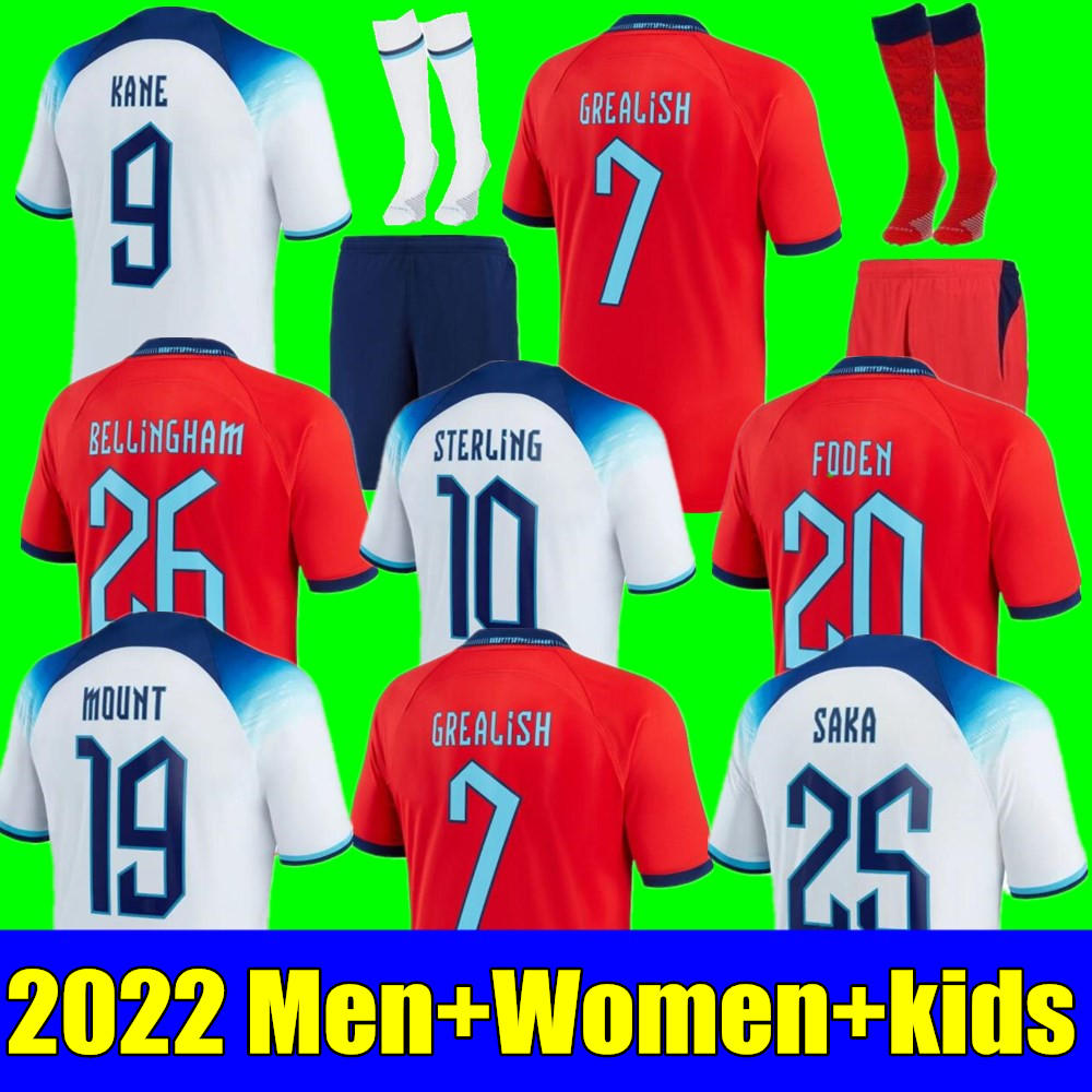Top Angleterre FODEN soccer jerseys 2022 KANE STERLING GREALISH RASHFORD MOUNT BELLINGHAM ENGlANDS SANCHO 22 23 national Football shirt Women Men kids kit uniform, 22/23 adult training +world cup patch
Top Angleterre FODEN soccer jerseys 2022 KANE STERLING GREALISH RASHFORD MOUNT BELLINGHAM ENGlANDS SANCHO 22 23 national Football shirt Women Men kids kit uniform, 22/23 adult training +world cup patch