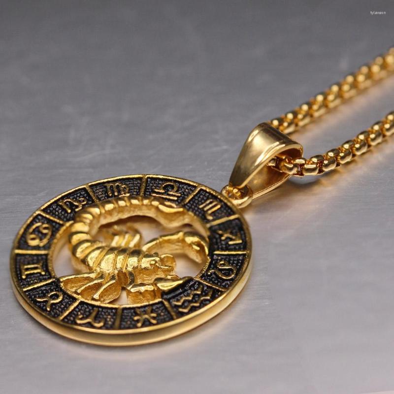 Pendant Necklaces Zodiac Sign Leo Scorpio Necklace For Women/Men Gold Color Stainless Steel Round 12 Constellation Drop
Pendant Necklaces Zodiac Sign Leo Scorpio Necklace For Women/Men Gold Color Stainless Steel Round 12 Constellation Drop