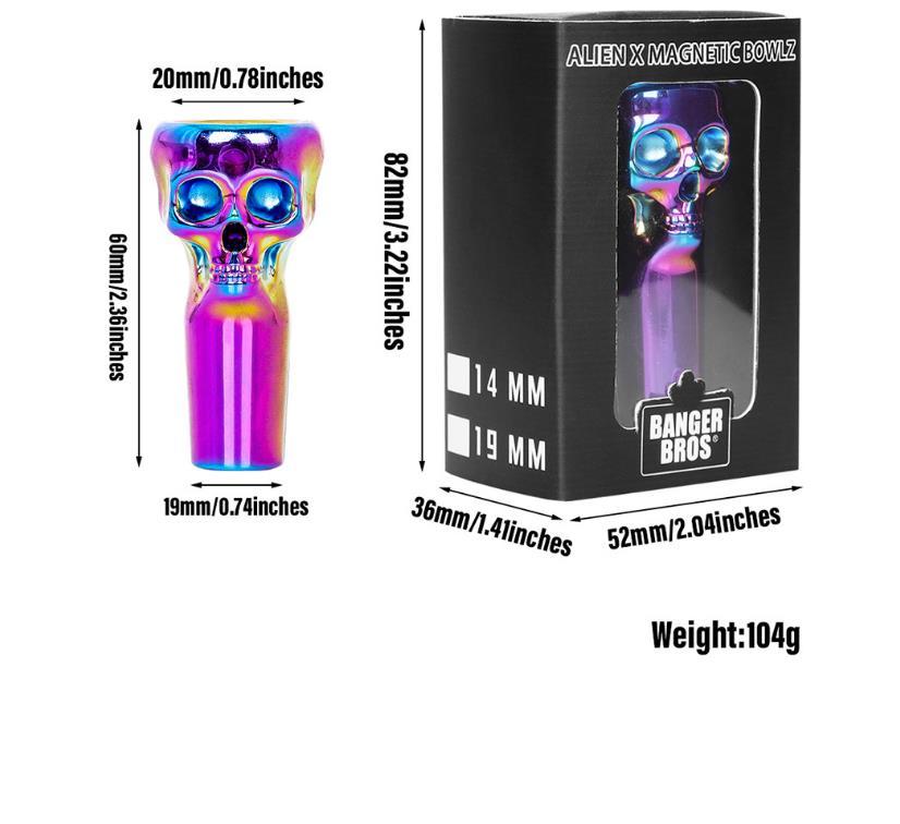 Smoking Accessories HORNET Aluminum alloy skull multicolor 18.8mm male joint bowl for dab rig hookah
Smoking Accessories HORNET Aluminum alloy skull multicolor 18.8mm male joint bowl for dab rig hookah