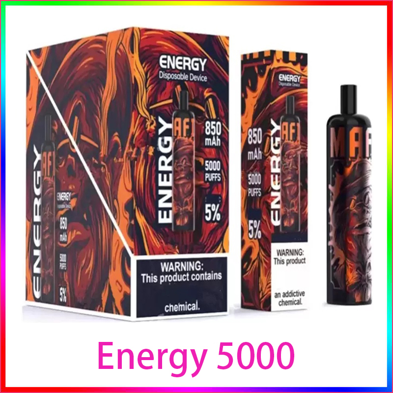 Electronics ENERGY 5000 puffs disposable Vape Rechargeable E Cigarettes 850mah battery 12ml pre-filled Mech coil airflow control vaporizer
Electronics ENERGY 5000 puffs disposable Vape Rechargeable E Cigarettes 850mah battery 12ml pre-filled Mech coil airflow control vaporizer