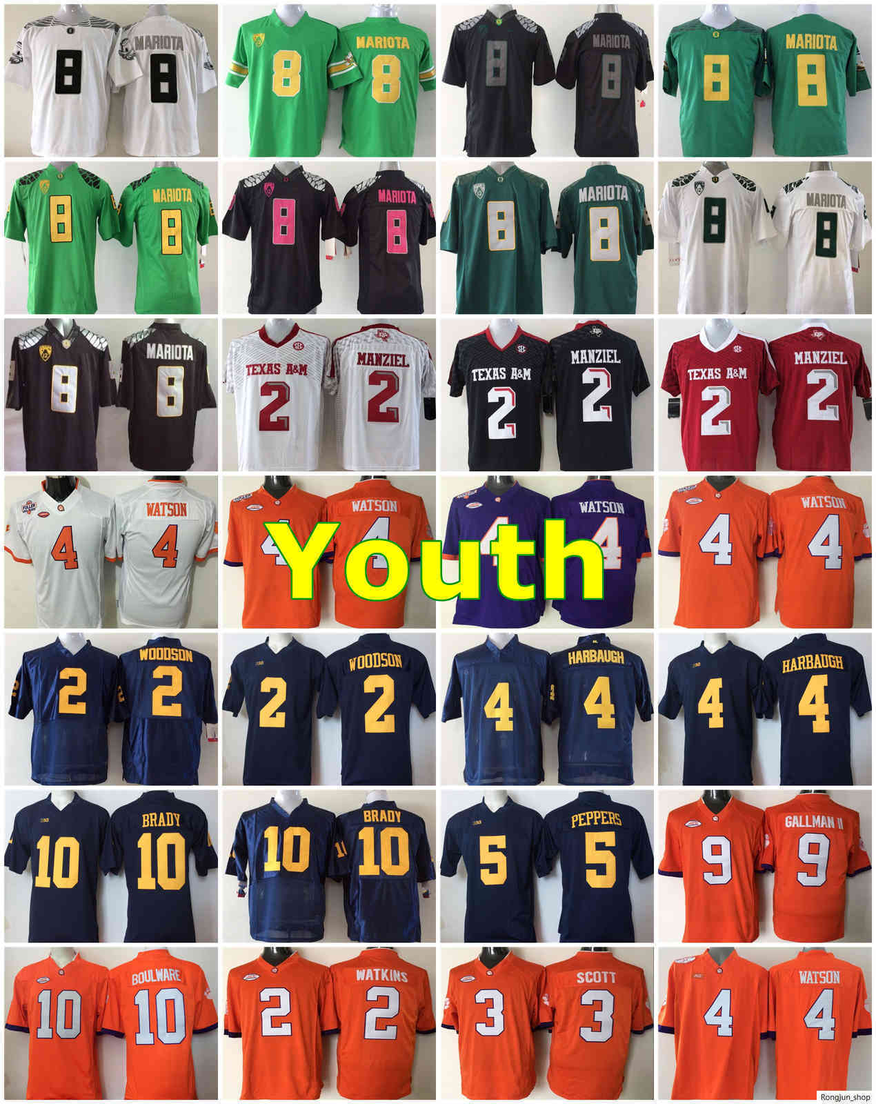 Jersey NCAA Football Jerseys Youth Oregon Ducks Jersey 8 Marcus Mariota TEXAS A&M AGGIES 2 Johnny Manziel Green White Red Black Color, As photo
Jersey NCAA Football Jerseys Youth Oregon Ducks Jersey 8 Marcus Mariota TEXAS A&M AGGIES 2 Johnny Manziel Green White Red Black Color, As photo