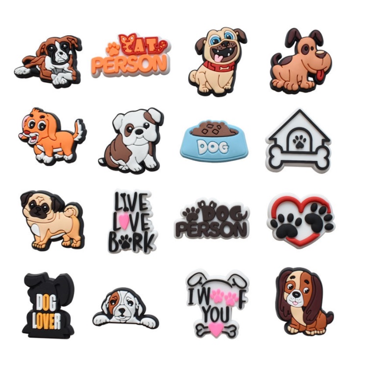 Cute dog PVC charm Garden Shoes Accessories Shoe Decorations For Croc Jibz Charm Kids pets cartoon Wristband buckle button
Cute dog PVC charm Garden Shoes Accessories Shoe Decorations For Croc Jibz Charm Kids pets cartoon Wristband buckle button