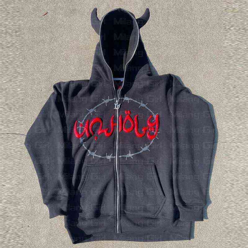 Men' Hoodies Sweatshirts Men' Hoodies Sweatshirts Zip up Hoodie horn hat tter Graphic Print Hip Hop Streetwear Men' Sweatshirt Goth Grunge Y2K men full Hoodie 0921H, Packing bag
Men' Hoodies Sweatshirts Men' Hoodies Sweatshirts Zip up Hoodie horn hat tter Graphic Print Hip Hop Streetwear Men' Sweatshirt Goth Grunge Y2K men full Hoodie 0921H, Packing bag