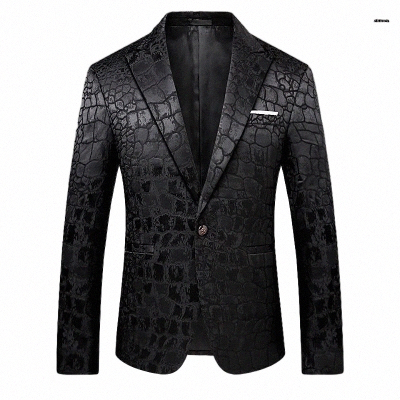 black Blazer Men Crocodile Pattern Wedding Suit Jacket Slim Fit Stylish Costumes Stage Wear For Singer Mens Blazers Designs 90061 73mP#
black Blazer Men Crocodile Pattern Wedding Suit Jacket Slim Fit Stylish Costumes Stage Wear For Singer Mens Blazers Designs 90061 73mP#