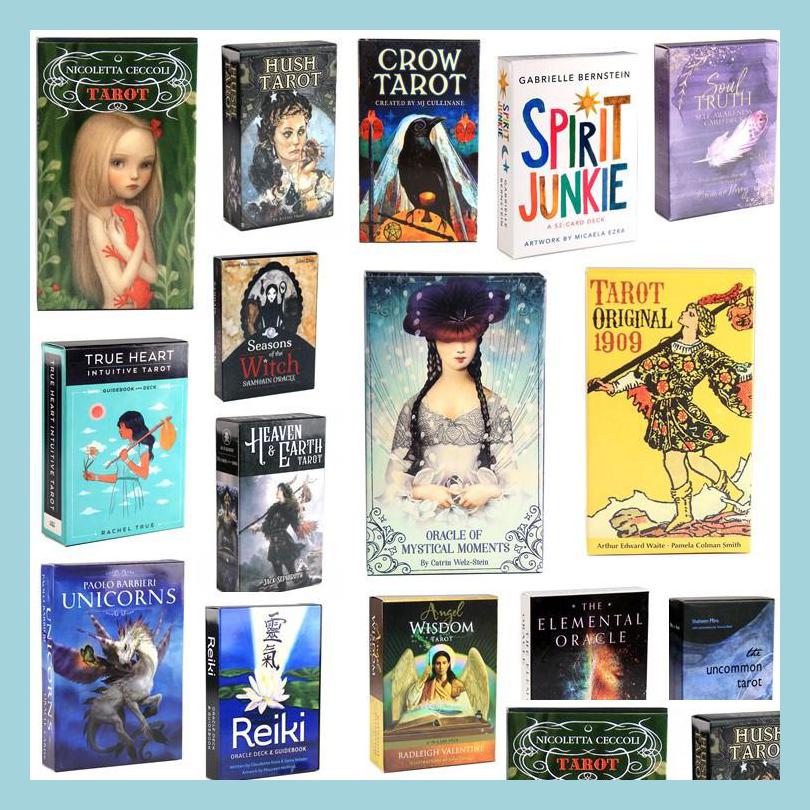 Card Games Tarot Deck Cards Fortune Golden Telling Game Toys Art Nouveau The Green Witch Celtic Thelma Steampunk Board Wholesale Drop Dhvnp
Card Games Tarot Deck Cards Fortune Golden Telling Game Toys Art Nouveau The Green Witch Celtic Thelma Steampunk Board Wholesale Drop Dhvnp