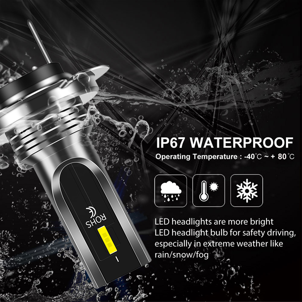 2Pcs H4 H7 H11 H10 Turbo LED Car Headlight Bulbs 3000K 6000K PSX24W 9005 HB3 9006 HB4 H8 Auto Lights Automobile Driving Fog Lamp