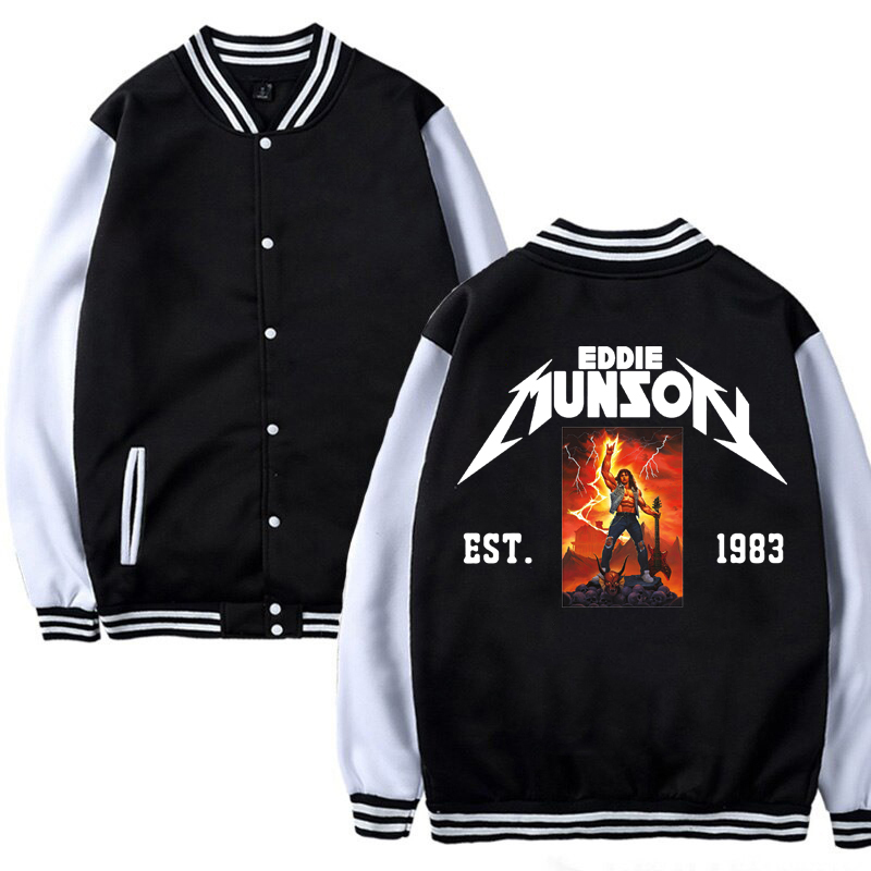 Men's Hoodies Sweatshirts Eddie Munson Baseball Jacket Pilot Women's Couple Fall Streetwear 220920