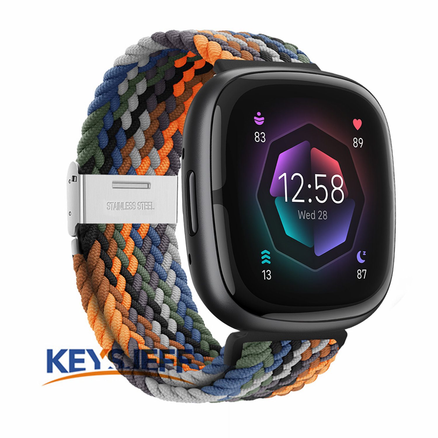 Braided Nylon Straps Compatible with Fitbit Versa 3 4 Bands Fitbit Sense/Sense 2 Band with Adjustable Metal Lock Women Men
Braided Nylon Straps Compatible with Fitbit Versa 3 4 Bands Fitbit Sense/Sense 2 Band with Adjustable Metal Lock Women Men