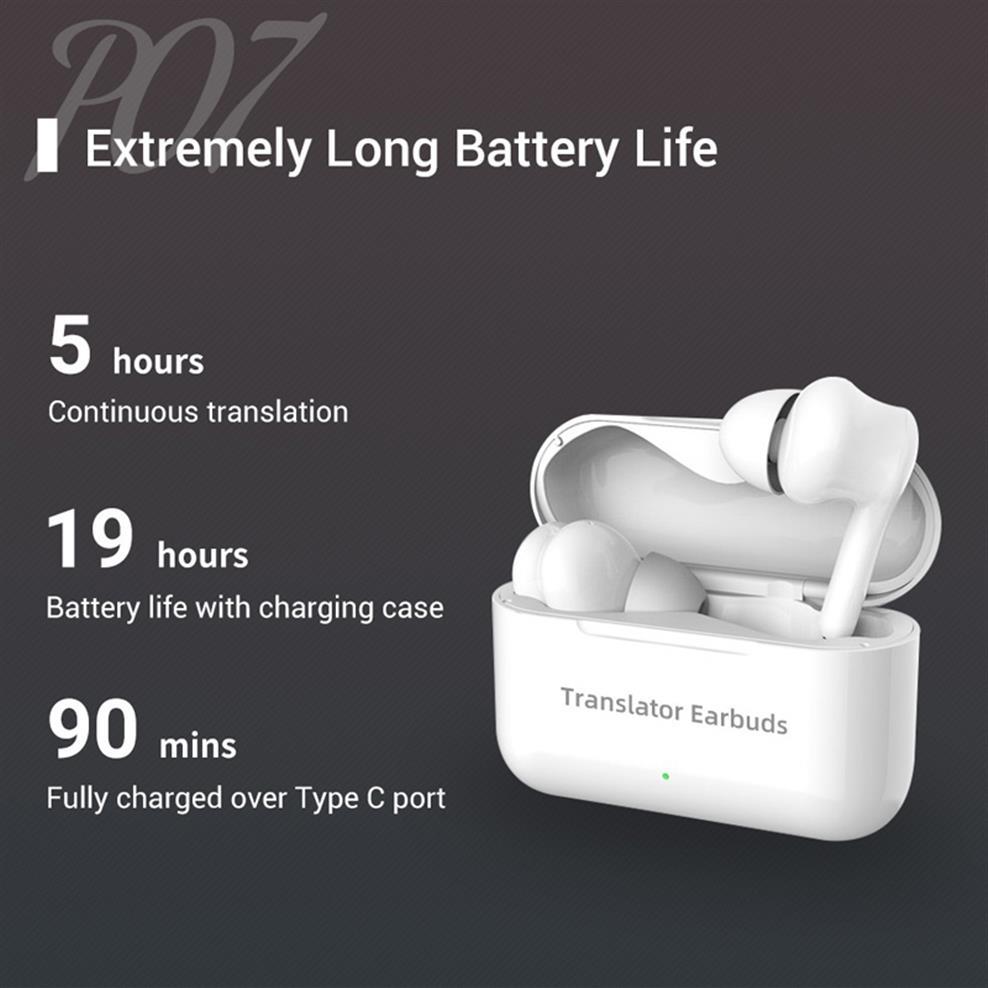M6 Translation Headphones 127 Languages Instant Translated Smart Voice Translator Wireless Bluetooth Translator Earphonea05, White
M6 Translation Headphones 127 Languages Instant Translated Smart Voice Translator Wireless Bluetooth Translator Earphonea05, White