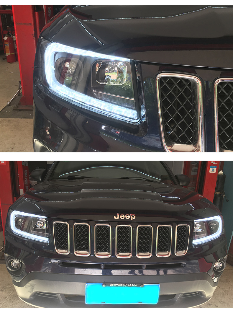 Car Styling Head Lights For Grand Cherokee 20 11-20 15 Headlights DRL Turn Signal High Beam Front Lamp Projector