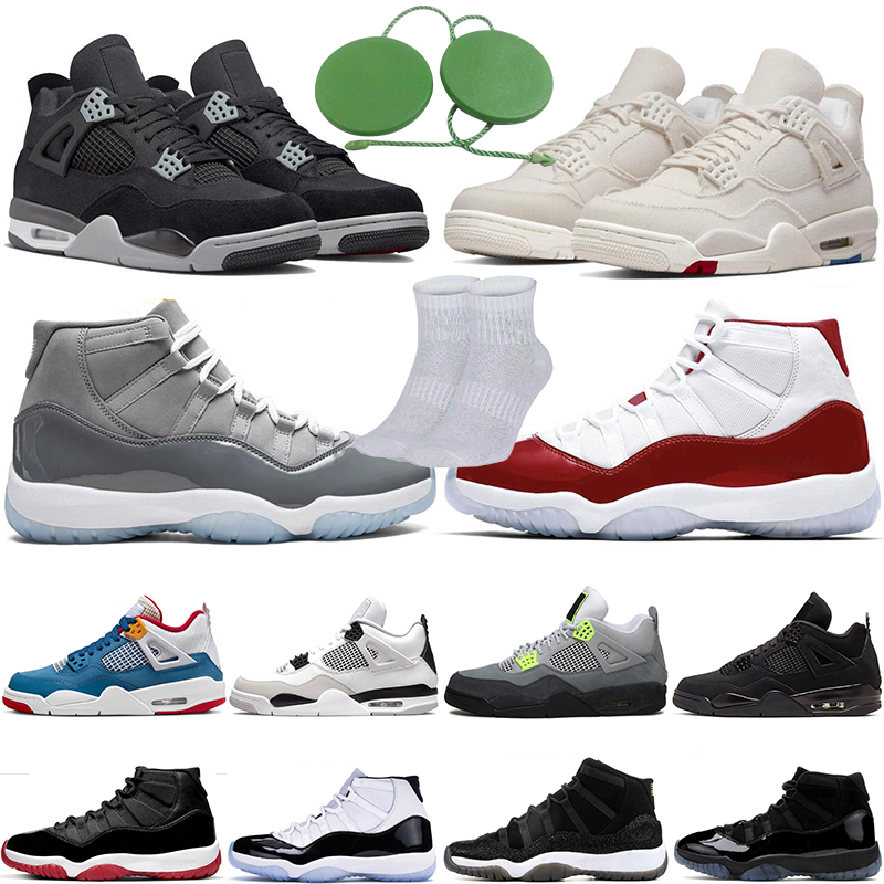 og 4s 11s basketball shoes 11 4 J4 J11 Men Women White Black Canvas 72-10 Bred cherry cool grey Neon Black Cat Shimmer Military Black Mens Womens Sports Sneakers, #20 red thunder 40-47
og 4s 11s basketball shoes 11 4 J4 J11 Men Women White Black Canvas 72-10 Bred cherry cool grey Neon Black Cat Shimmer Military Black Mens Womens Sports Sneakers, #20 red thunder 40-47