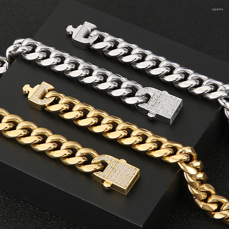 Chains Hiphiop 12MM Cuban Link Curb Chain Bracelet Necklace For Men Heavy Stainless Steel & CZ Miami Men's Necklaces Bracelets
Chains Hiphiop 12MM Cuban Link Curb Chain Bracelet Necklace For Men Heavy Stainless Steel & CZ Miami Men's Necklaces Bracelets
