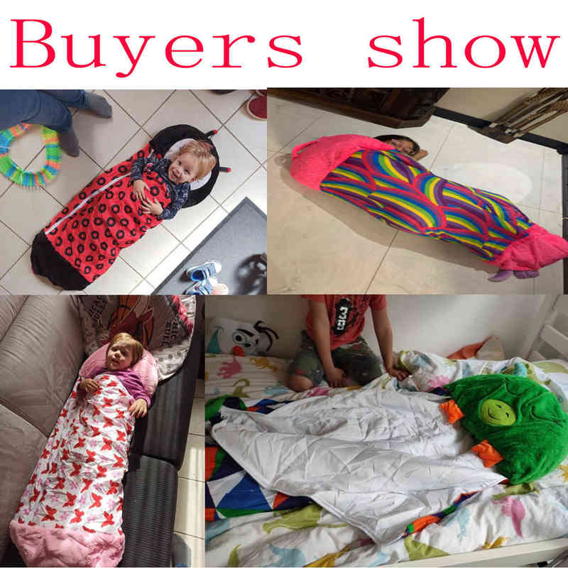 Sleeping Bags Children Sleeping Bag Cartoon Animal Kid Blanket Baby Mattress Quilt Pajamas Gift Boy Cartoon Pillow Stuffed Animal Doll T220919