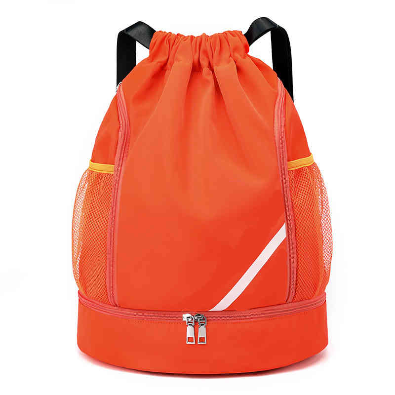 Backpack Style Soccer Drawstring Bag for Girls Football Repeat Black Hoops Player Gift Sport Pack Cinch Sack Water Proof 220921