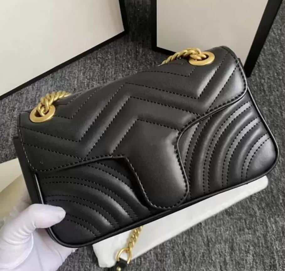 Women luxurys designers bags 2023 High Quality Marmont Velvet Shoulder Handbags Purses Gold Chain Fashion letter Crossbody Bag
