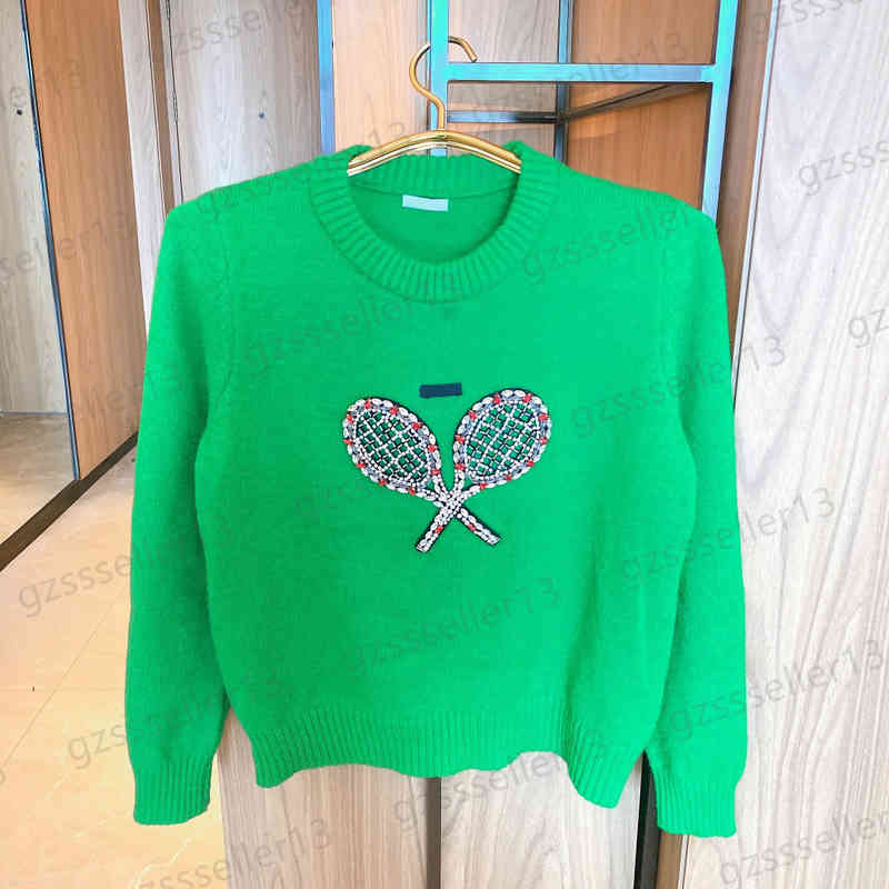 Womens Sweater Designer Jumper Classic Tennis Racket Print Logo Tops Fashion Brand Autumn And Winter Round Neck Pullover Knitwear Women Sweaters 4 Colors 0912, Extra shipping
Womens Sweater Designer Jumper Classic Tennis Racket Print Logo Tops Fashion Brand Autumn And Winter Round Neck Pullover Knitwear Women Sweaters 4 Colors 0912, Extra shipping