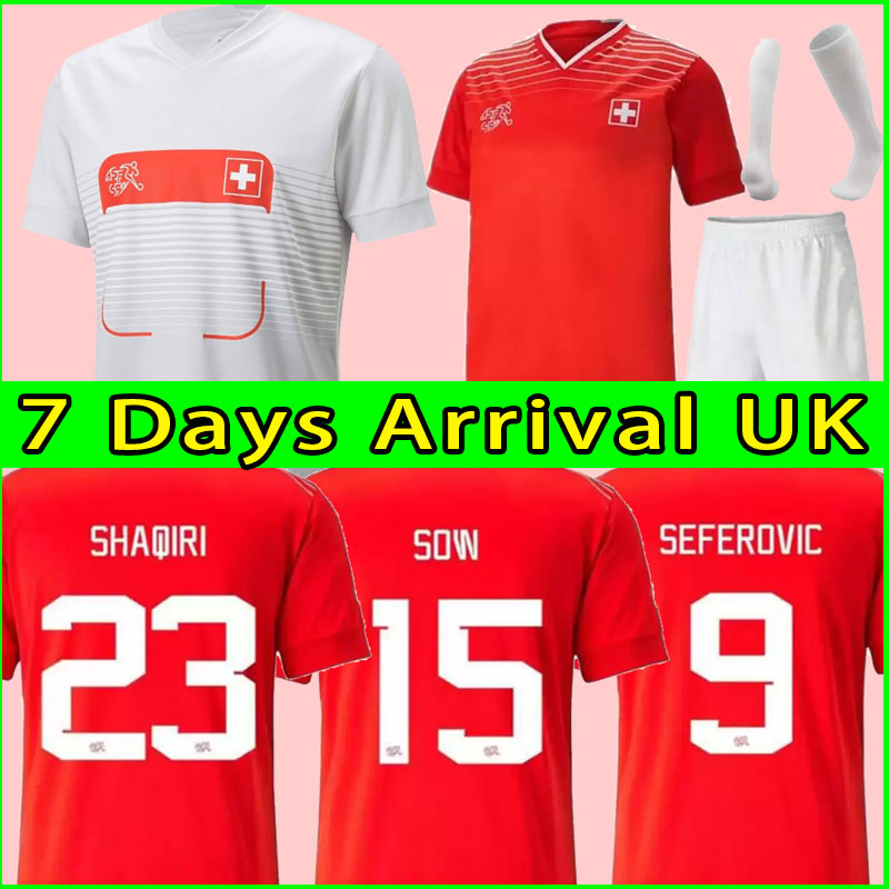 2022 2023 Switzerland Soccer jerseys home red 22 23 suisse SHAQIRI Akanji Freuler SEFEROVIC INLER EMBOLO Away camisetas de futbol Men Kids KIT Football Shirts
2022 2023 Switzerland Soccer jerseys home red 22 23 suisse SHAQIRI Akanji Freuler SEFEROVIC INLER EMBOLO Away camisetas de futbol Men Kids KIT Football Shirts