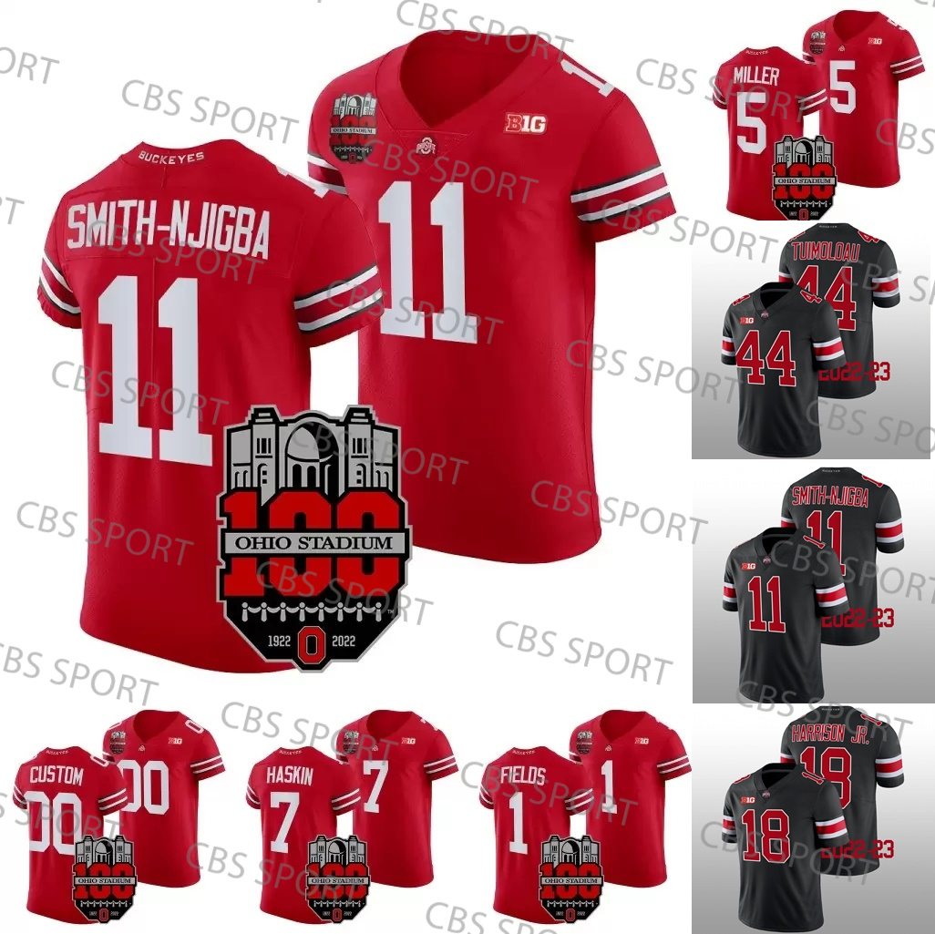 American College Football Wear Ohio State Buckeyes NCAA Football Jersey College C.J. Stroud Jaxon Smith-Njigba 100 Year Stadium Harrison Jr. Williams Egbuka Eiche, Mens as picture
American College Football Wear Ohio State Buckeyes NCAA Football Jersey College C.J. Stroud Jaxon Smith-Njigba 100 Year Stadium Harrison Jr. Williams Egbuka Eiche, Mens as picture