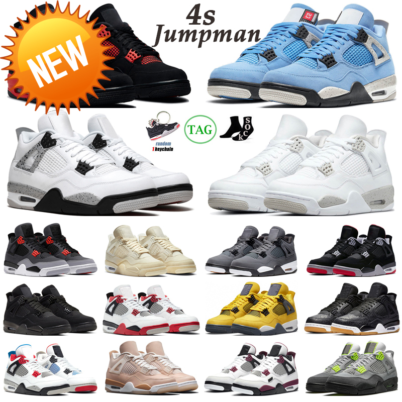 New Og Jorden 4 4s Basketball Shoes Men Women Jumpman Jordam 4 Red Thunder Infrared Black Cat Bred University Blue Shimmer Royalty Mens, #19
New Og Jorden 4 4s Basketball Shoes Men Women Jumpman Jordam 4 Red Thunder Infrared Black Cat Bred University Blue Shimmer Royalty Mens, #19