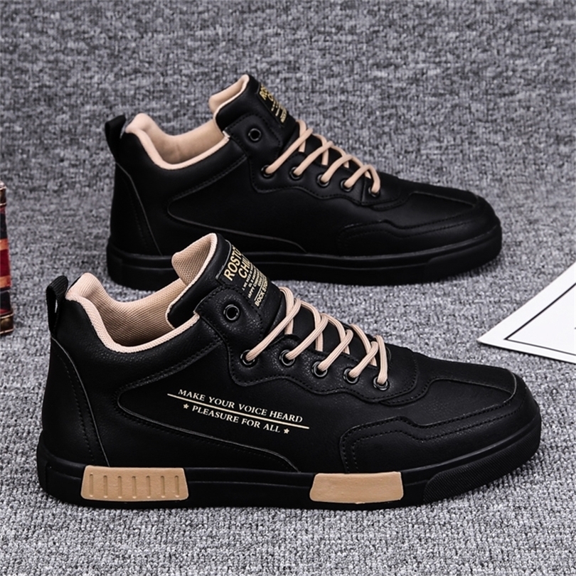 Dress Shoes Men Vulcanized Fashion Brand Sneakers For Breathable Casual Lace Up High Quality Walking Tenis Masculino 220921, Black-beige 
Dress Shoes Men Vulcanized Fashion Brand Sneakers For Breathable Casual Lace Up High Quality Walking Tenis Masculino 220921, Black-beige